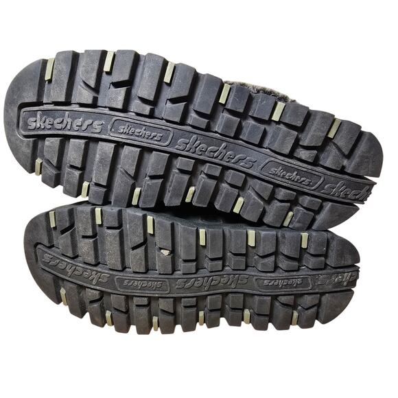 VTG Skechers Y2K Jammers Suede Fur Platform Chunky Clogs Mule Slippers Wmns 7.5 - Picture 7 of 8